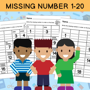 Preview of Fill in the Missing Numbers : Ordering numbers to 20 