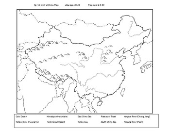 Fill in the blank China map by Middle School World History | TpT