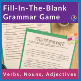 Fill-in-the-blank Verbs, Nouns, Adjectives
