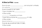 Fill in the blank song A Dios le pido- Juanes