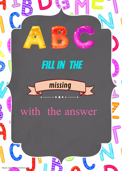 Preview of Fill in the missing letters.
