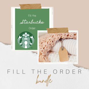 Preview of Fill the Order Activity Bundle (Life/Vocational Skills)