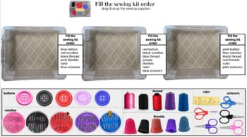 Preview of Fill the Sewing Kit Order & Fill the First Aid Kit Order Bundle