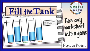 Preview of Fill the Tank - Turn Any Worksheet into a Game