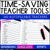Gradebook Printable Template, Class Participation Trackers