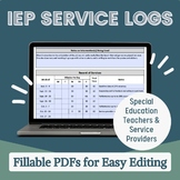 IEP Service Logs for Teachers & Related Service Providers-