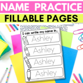 DOLLAR DEAL | Fillable NAME PRACTICE Page | Name Writing A