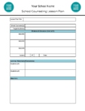 Fillable PDF ASCA Lesson Plan Template