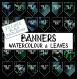Fillable Watercolour Banners