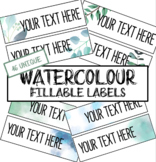 Fillable Watercolour Labels