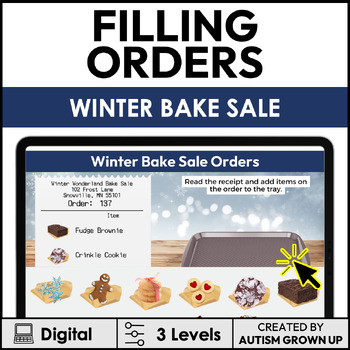 Preview of Filling Orders | Winter Bake Sale | Digital