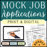 Filling Out Forms | Job Applications |  Job Skills | PRINT