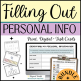 Filling Out Forms Personal Information Practice | Activity