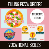  Pizza Orders Boom Cards |Life Skills | Vocational | Digital Task