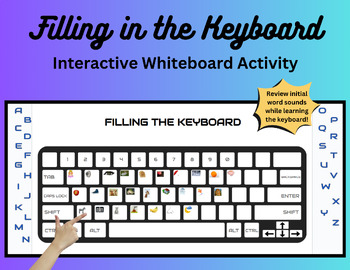 Preview of Filling the Keyboard- Kindergarten Activity