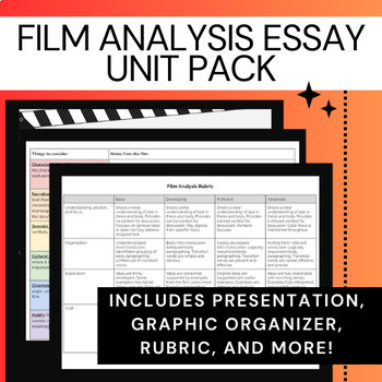Preview of Film Analysis Unit Pack - For Use with Any Movie