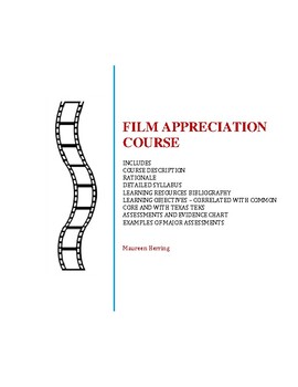 Preview of Film Appreciation Course Curriculum Guide