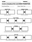 Film Cuts and Video Transitions Storyboard