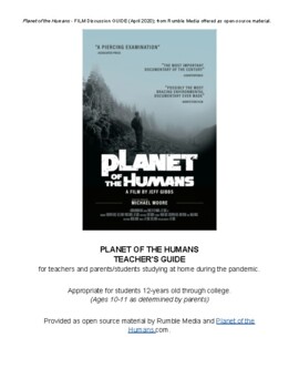Preview of Film Discussion Guide "Planet of the Humans" (2020)