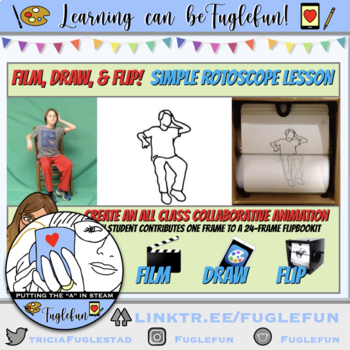 Collaborative Rotoscope Animation Lesson by Fuglefun | TPT