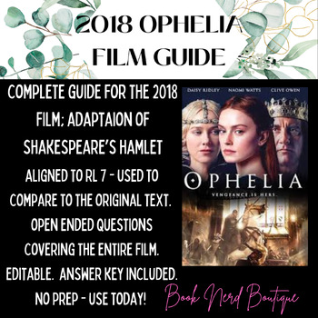 Preview of Film Guide for 2018 Ophelia (Adaptation of Hamlet)