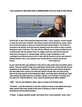 Preview of Film Guide for Master and Commander: The Far Side of the World with Answer Key