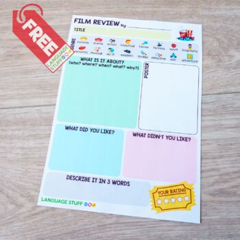 Preview of Film Review template