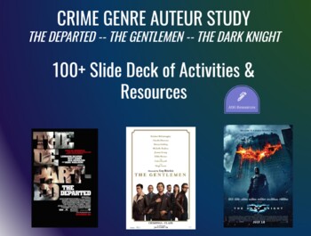 Preview of Film Study - Crime Genre Auteur - GOOGLE SLIDES - 100+ Pages