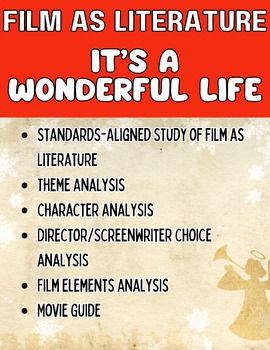Preview of Film Study/Film as Lit- It's A Wonderful Life ELA Standards-Based Movie Guides
