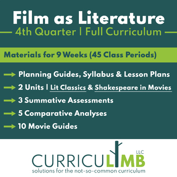 Preview of Film as Literature | Film Analysis | Full Curriculum | Quarter 4