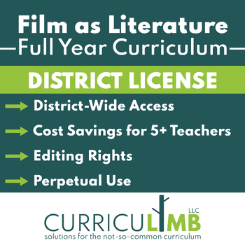 Preview of Film as Literature | Film Studies | 1 Year Curriculum | School District License