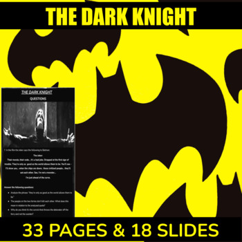 Preview of Film analysis, Film Studies, The Dark Knight, Dystopian Films, movie guide