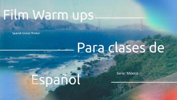 Preview of Film warm ups for Spanish classes with activities.