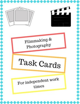 Preview of Filmmaking & Photography Task Cards