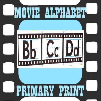 Preview of Filmstrip Alphabet Posters Primary Print
