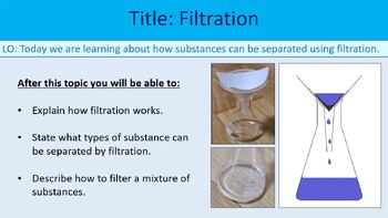 Filtration ~ KS3 ~ Year 8 by Troilo Science | TPT