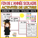 Fin de l'année scolaire  - French End of the Year Activiti