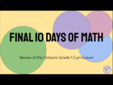 Final 10 Days of Math *ONTARIO* *NO PRINTING*