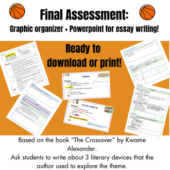 Preview of Final Assessment: The Crossover Powerpoint + Graphic Organizer (Bundle)