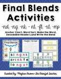 Final Blends Activities (-nd, -ng, -nk, -nt, ft, -xt, -mp)