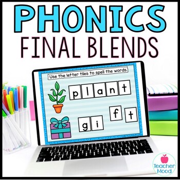 Digital Phonics Activities Final Blends Ending Blends Word Work Google ...
