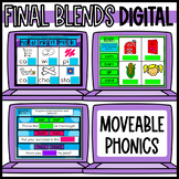 Final Blends Movable Phonics | Google Classroom Endings Blends