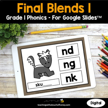 Preview of Final Blends Phonics Activities | Ending Blends 1st Grade Phonics