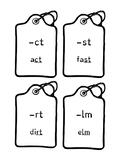 Final Blends Printable Flashcards in Dyslexie Font!