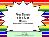 Final Blends: T, FT, ST & LT Word Study Sort and Activities
