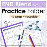 Final Blends and Ending Consonant Blend Worksheets and Ass