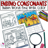 Ending Blends - Double Consonants - Phonics Worksheets - H