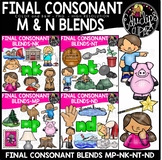 Final Consonant Blends N- & MP Clip Art Sets {Educlips Clipart}