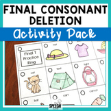 Final Consonant Deletion Activity Pack