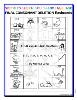 Final Consonant Deletion Word Endings B D G K L M N P T Flashcards